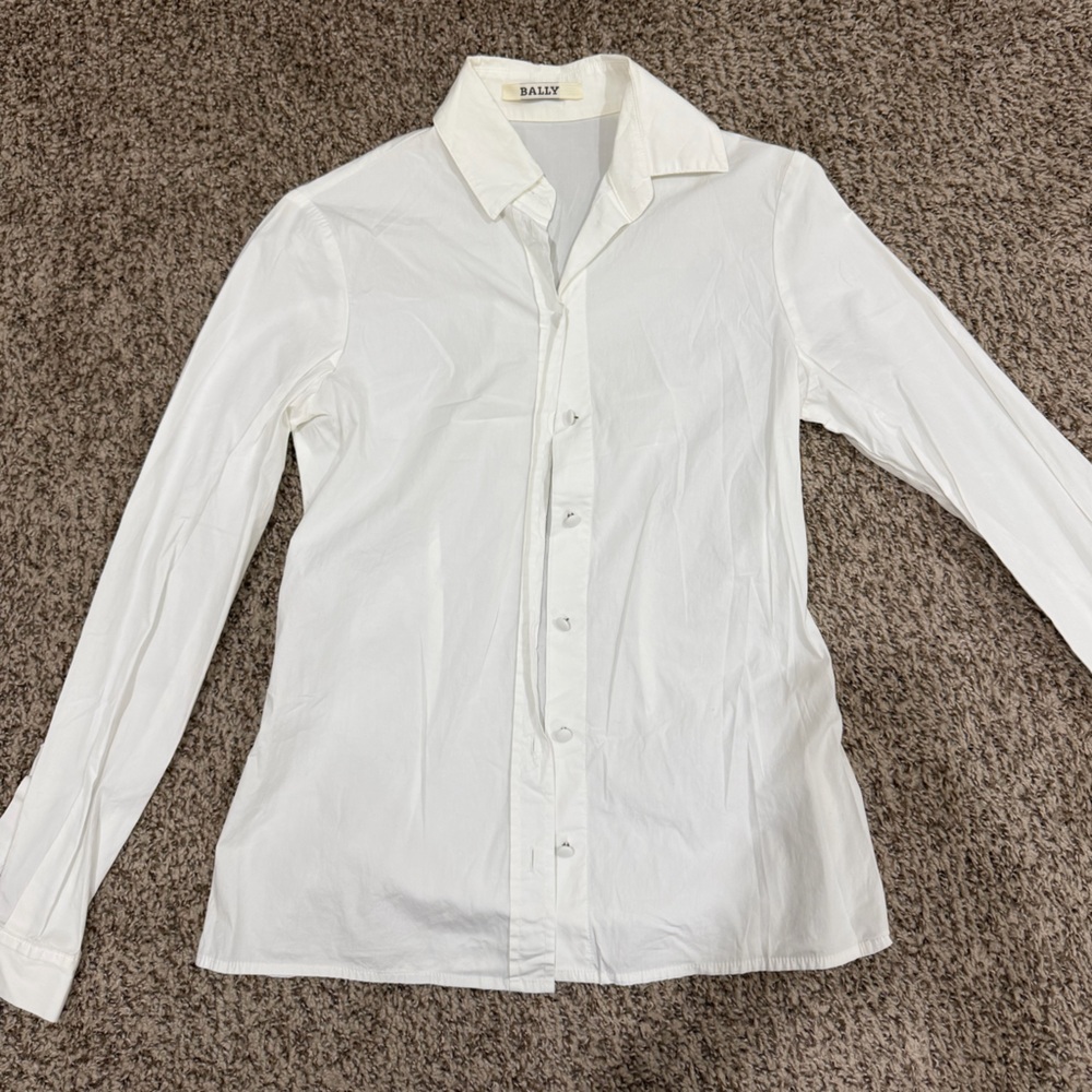Bally White Button Down Shirt